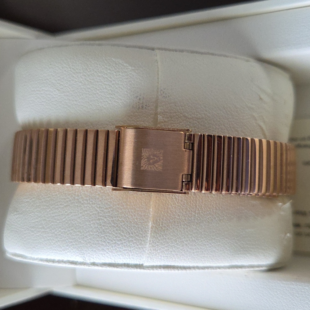 Anne Klein Rose Gold Rectangular Women's Watch - Picture 3 of 4